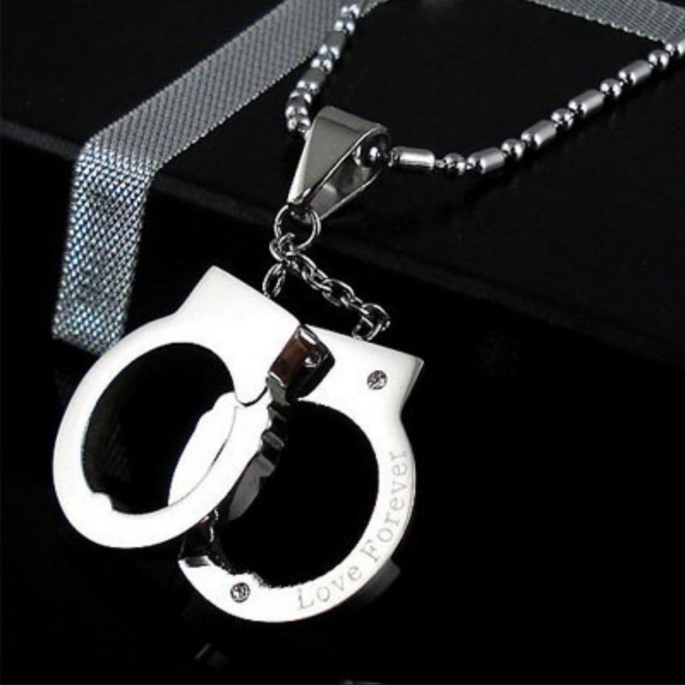 LOVE LOCKED CUFFS BALL CHAIN NECKLACE
